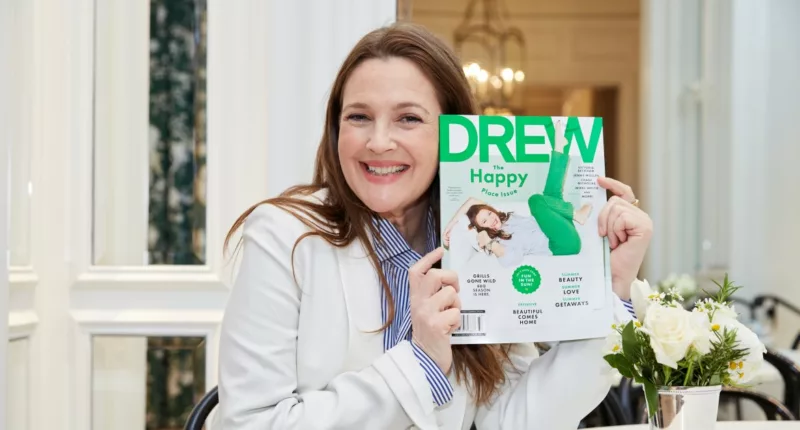 Drew Barrymore Covers Drew Magazine’s ‘The Happy Place Issue’