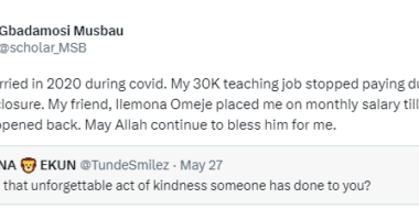 How my friend saved my marriage by putting me on N30k monthly salary – Nigerian teacher narrates