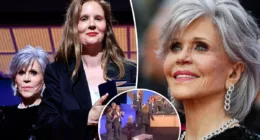 Jane Fonda throws award at Justine Triet at 2023 Cannes Film Festival