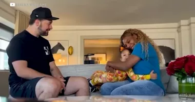 Serena Williams tells daughter she is pregnant in emotional video
