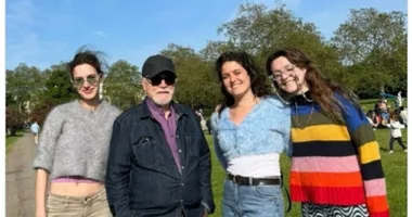 Alive and well! Brian Cox, 76, was spotted strolling around Primrose Hill on Bank Holiday Monday - hours after the Successsion finale was released