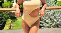 Teresa Giudice shows off toned figure in a cut-out swimsuit