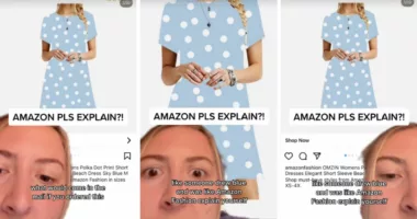 TikToker demands Amazon explain this bizarre polka-dot dress listing: 'HOW is this allowed??'