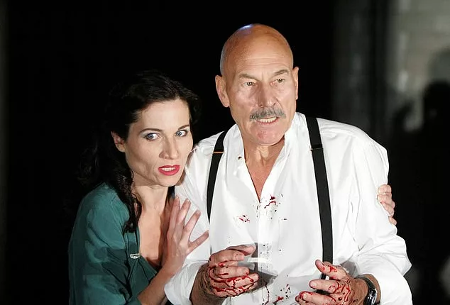 BLOOD ON THEIR HANDS: Patrick Stewart and Kate Fleetwood (pictured) in Macbeth