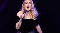 Adele on stage in Las Vegas