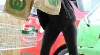 Inflation is still at stubbornly high levels stirring fears of more interest rate rises (pictured is a Woolworths shopper in Sydney)