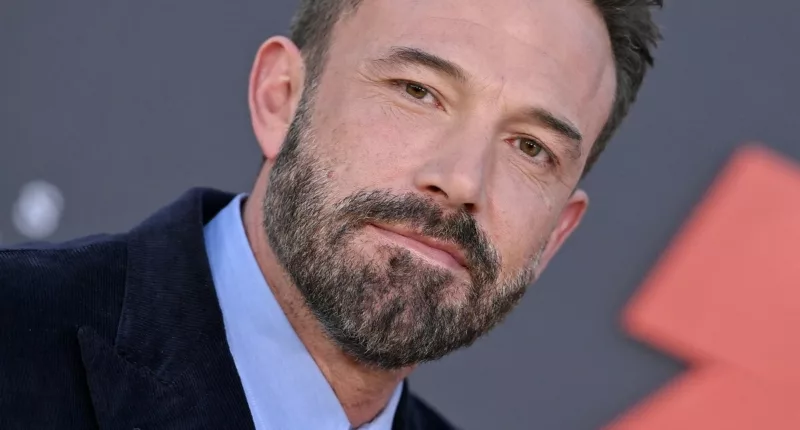 Ben Affleck posing at the premiere of his film 'Air'.
