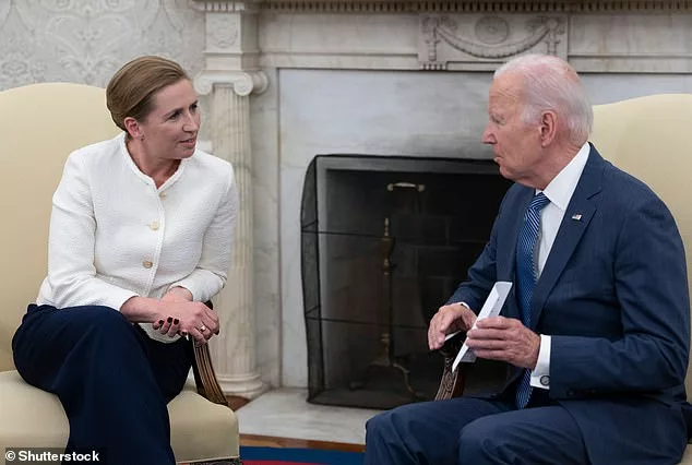 President Joe Biden on Monday thanked Danish Prime Minister Mette Frederiksen for her country's backing for Ukraine, when they met in the Oval Office on Monday afternoon
