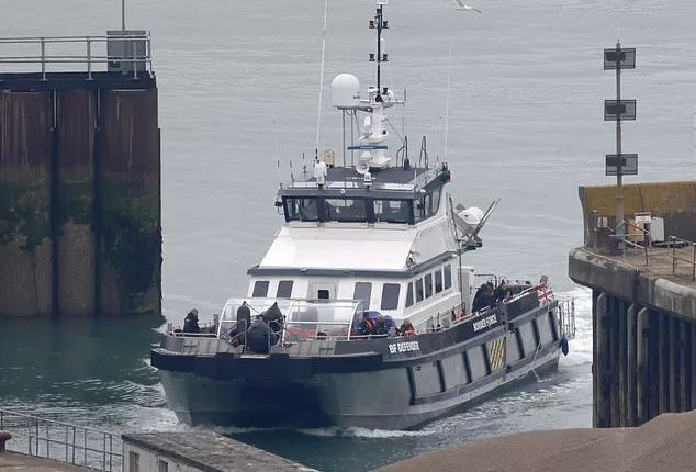 Up to 50 illegal migrants were escorted by UK Border Force officials into the Kent port today, a witness said, taking the provisional total to 10,188