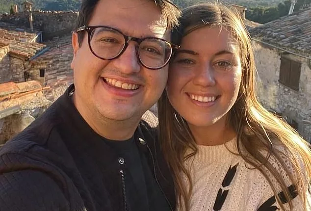 Brittany Higgins and her fiancé David Sharaz (pictured) hit out at fringe online site, Crikey, on Friday