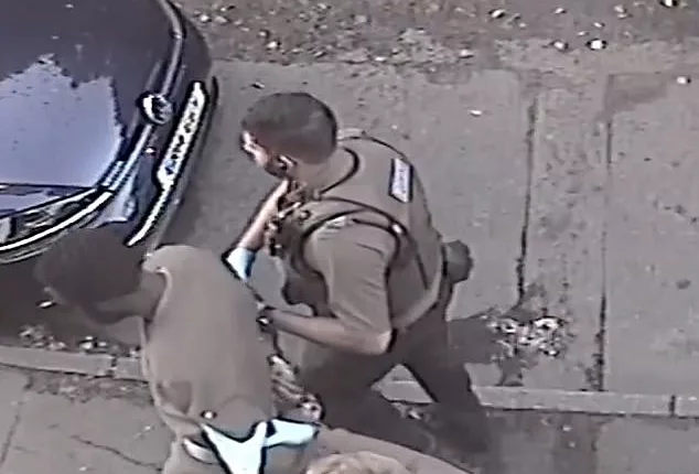 CCTV footage shows officers tasering the suspect and handcuffing him after three people were fatally stabbed in Nottingham