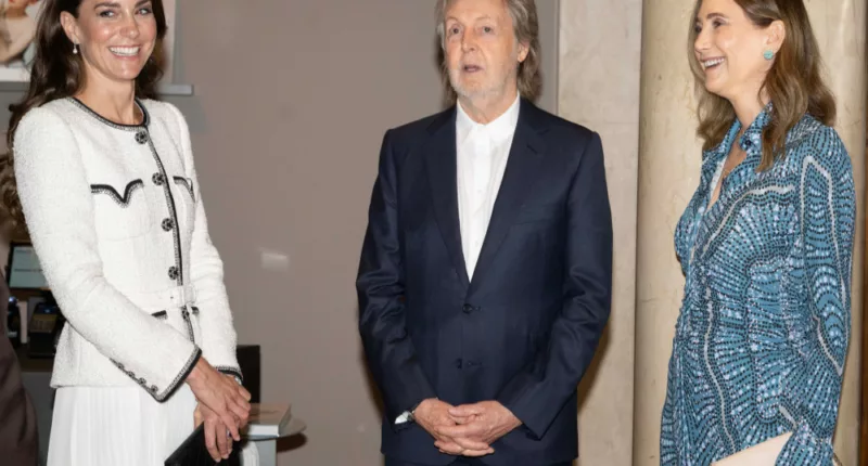 Catherine, Princess of Wales giggled with Sir Paul McCartney over a joke about ageing