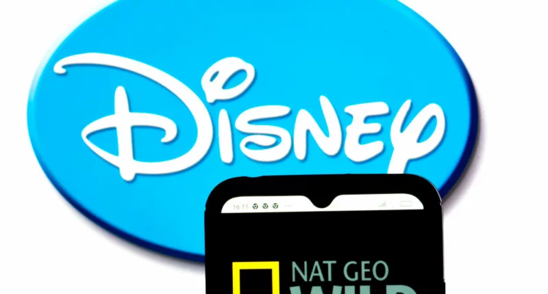 In this photo illustration, the Nat Geo Wild logo is...