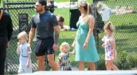 Conor McGregor was seen with his fiancée and children walking through Central Park in New York City on Monday afternoon