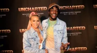 DC Young Fly and Ms Jacky Oh attend screening for Uncharted at iPic Theater in Colony Square