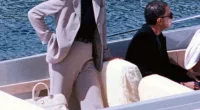 Diana with boyfriend Dodi Fayed in 1997 on the last day of their holiday in Sardinia. They were killed the following day