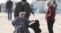 The last pictures of the late Glenda Jackson with Sir Michael Caine on the Sussex seafront have emerged