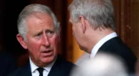 King Charles, then Prince of Wales and Prince Andrew, Duke of York attend the funeral of Patricia Knatchbull, Countess Mountbatten of Burma at St Paul's Church, Knightsbridge on June 27, 2017 in London, England