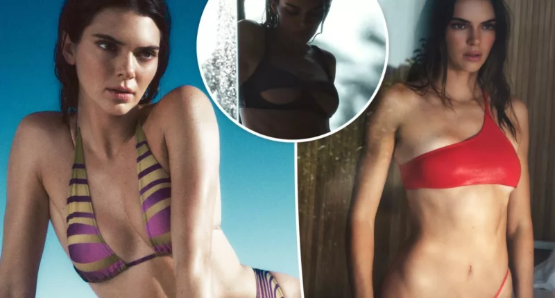 Kendall Jenner models underboob-baring cutout bikini for FWRD