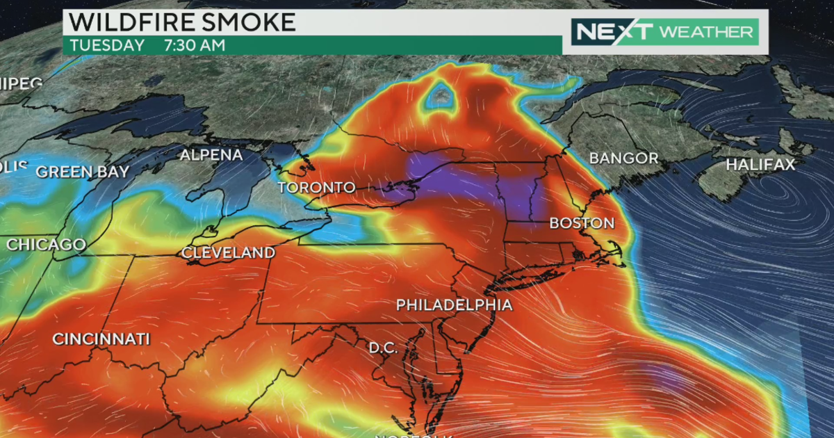 Maps Show Smoke From Canadian Wildfires Blowing Through The Northeast As Air Quality 6891