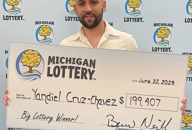 Yandiel Cruz-Chavez purchased a Fantasy 5 lottery ticket for a mere $1, winning the $200,000 jackpot which he only discovered one month later