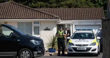 Police were called to the bungalow on Roscrea Drive in Bournemouth (pictured) after concerns were raised for the welfare of a woman in her 80s on Saturday