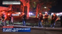 One person is dead after at least 20 people were shot overnight outside an Illinois shopping center in Willowbrook when hundreds gathered for a Juneteenth celebration