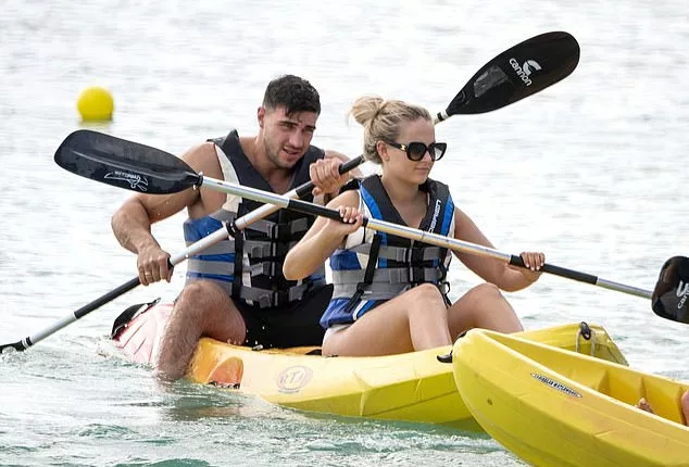 Holiday: Molly-Mae Hague and Tommy Fury were making the most of their trip abroad as they went kayaking during a day out in Barbados on Wednesday