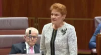 One Nation leader Pauline Hanson (pictured) has slammed the Voice referendum and prominent