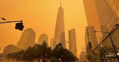 Photos: Wildfire smoke engulfs NYC in orange haze