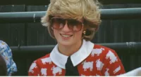 Princess Diana wearing the Black Sheep sweater in 1983.