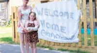 Eight-year-old schoolgirl Annabell Rowdon (right) was attacked by an Anatolian Shepherd at a dog training class in Horesheath, Cambridgeshire