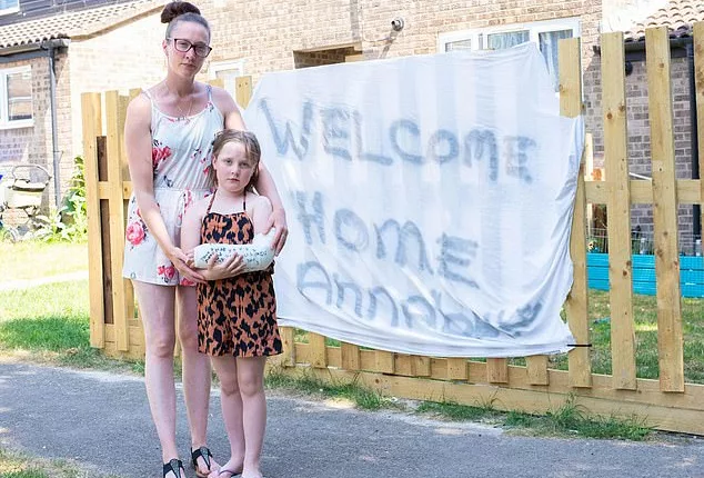 Eight-year-old schoolgirl Annabell Rowdon (right) was attacked by an Anatolian Shepherd at a dog training class in Horesheath, Cambridgeshire