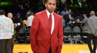 Stephen A. Smith - Celebrities At The Los Angeles Lakers Game
