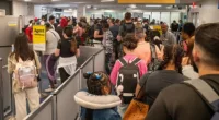 NEW YORK: Pictures from LaGuardia airport in New York show passengers sleeping on the floor and in chairs as they attempt to make it to their holiday destinations unscathed on Thursday