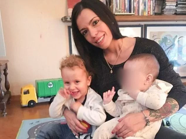 Manuel Proietti, five, (left) was rushed to a hospital in Ostia alongside his mother and sister, but the little boy died shortly afterwards. Manuel's mother Elena Uccello, 29, (centre) is still being treated in hospital for her injuries while his four-year-old sister (right), who has not been named, was released under the care of her paternal grandparents