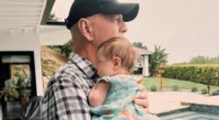 Bruce Willis has been pictured for the first time holding his new granddaughter