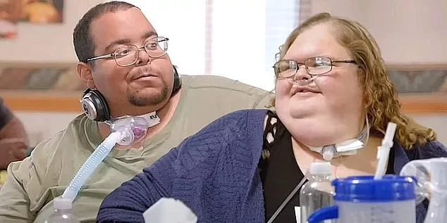 Caleb Willingham (left) the husband of 1000-LB Sisters star Tammy Slaton (right) has died aged 40