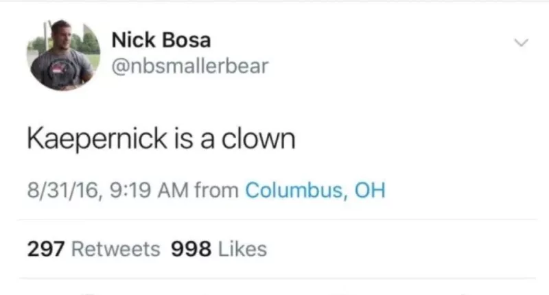 Nick Bosa Racist