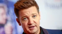 Jeremy Renner speaking at the 'Hawkeye' special screening.