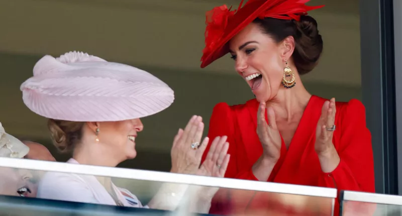 Sophie, Duchess of Edinburgh and Kate Middleton, who 'cemented' their friendship at the 2023 Royal Ascot, cheer