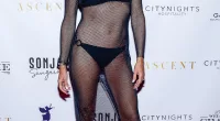 Not hiding: Kelly Bensimon did little to hide her great figure on Sunday evening
