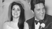Priscilla Presley and Elvis Presley on their wedding day, May 1, 1967.