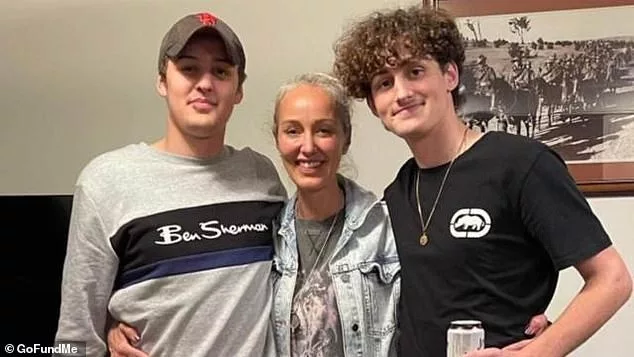 Caleb Pace, 20, whose heart went into fibrillation causing him to stop breathing at a Gold Coast sports ground, may have had a hereditary heart condition. He died on June 23. Pictured (from left), Caleb Pace