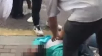 A Deliveroo rider in his 20s was stabbed outside a McDonald