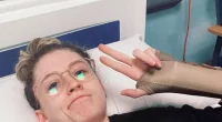 Janet Devlin had to be rushed to hospital