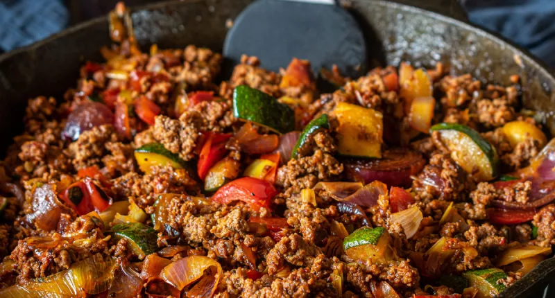 lean ground beef skillet