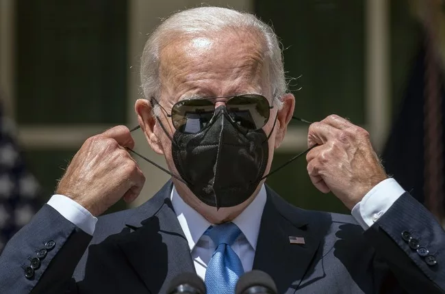 Biden's Hypocritical Mask Theater Is Back—Says One Thing, Does the Opposite