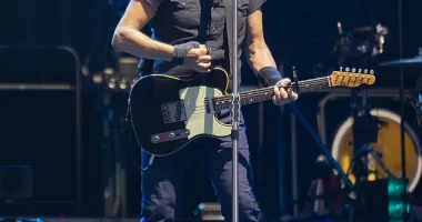 Get well soon: Bruce Springsteen has postponed all his remaining 2023 concerts until next year as he recovers from peptic ulcer disease (seen performing August 9 2023)