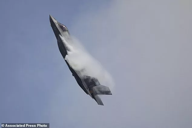 A U.S. Marine Corps F-35B Lightning II takes part in an aerial display during the Singapore Airshow 2022 at Changi Exhibition Centre in Singapore, on Feb. 15, 2022